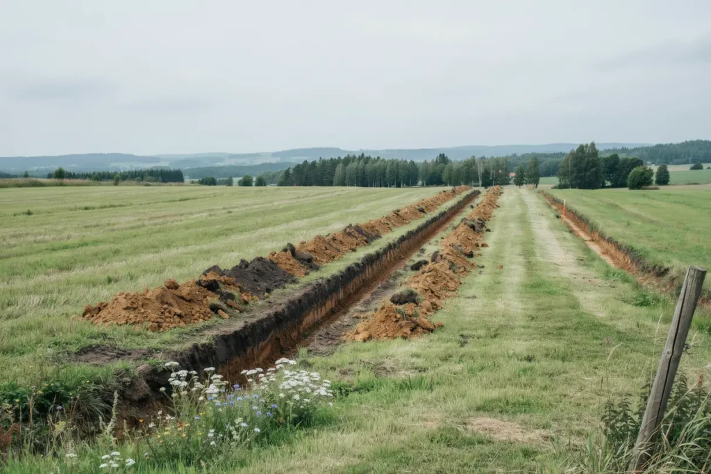 markavvattning och ny dikning f r kermark i mj llby s lvesborgs kommun