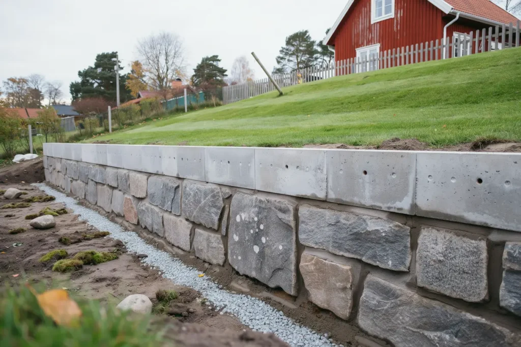 st dmur p tomten material h jder och smart planering f r ett h llbart resultat