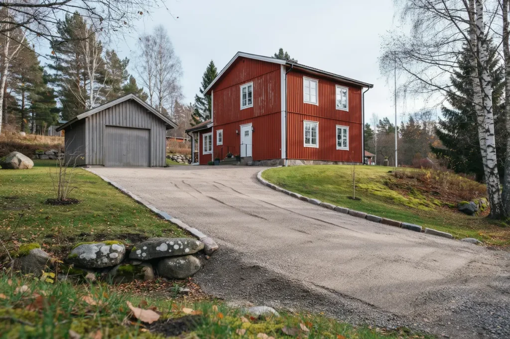 grusad uppfart p villatomten r tt material uppbyggnad och sk tsel f r l ng h llbarhet
