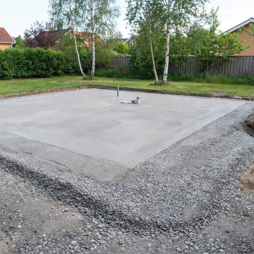 anlagga husgrund gjutning betongplatta solvesborg blekinge