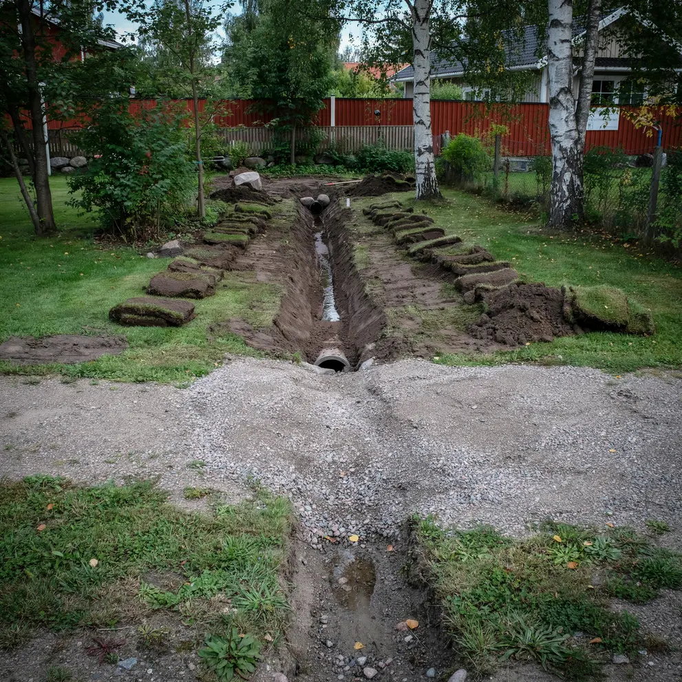 dikning dikesrensning markavvattning solvesborg blekinge