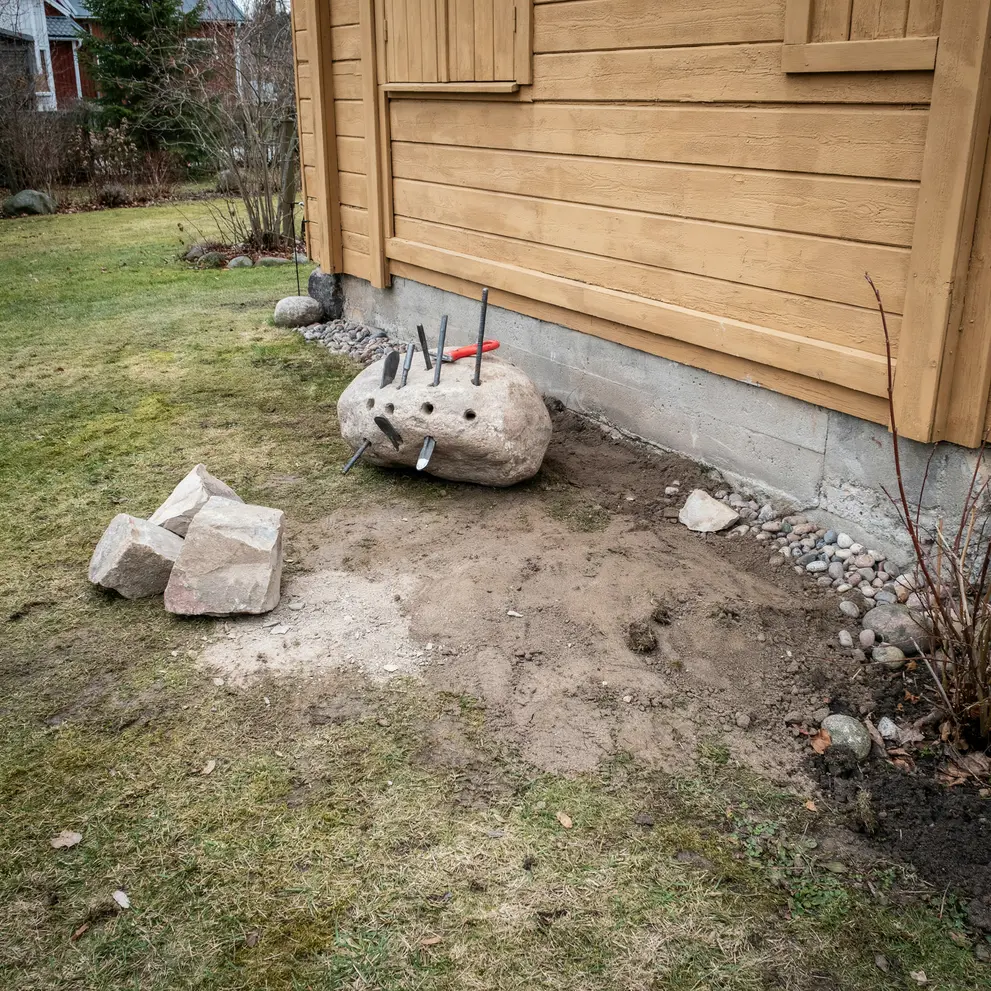 stensprackning bergsprangning solvesborg blekinge